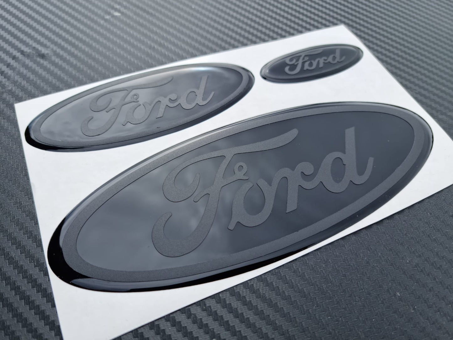 MATT finish front, rear & steering gel badges