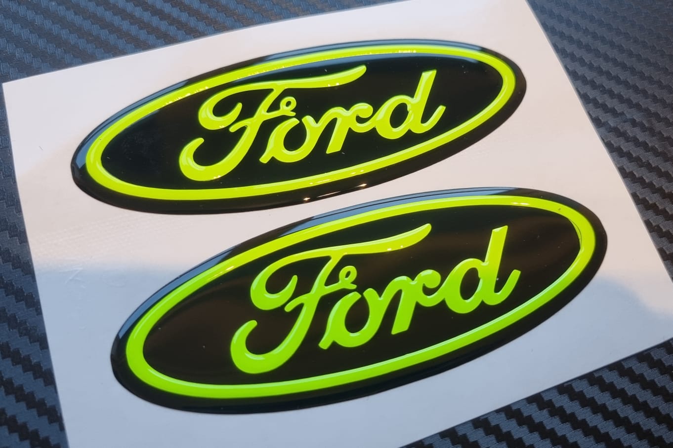 3D Ford TRANSIT Custom Gel Badges (front & back ONLY)