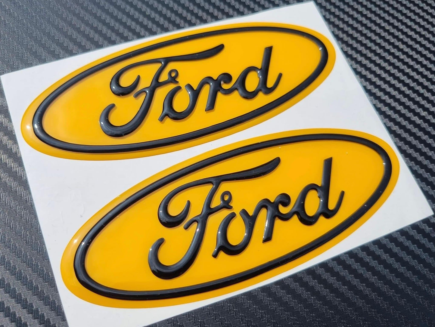 3D Ford TRANSIT Custom Gel Badges (front & back ONLY)