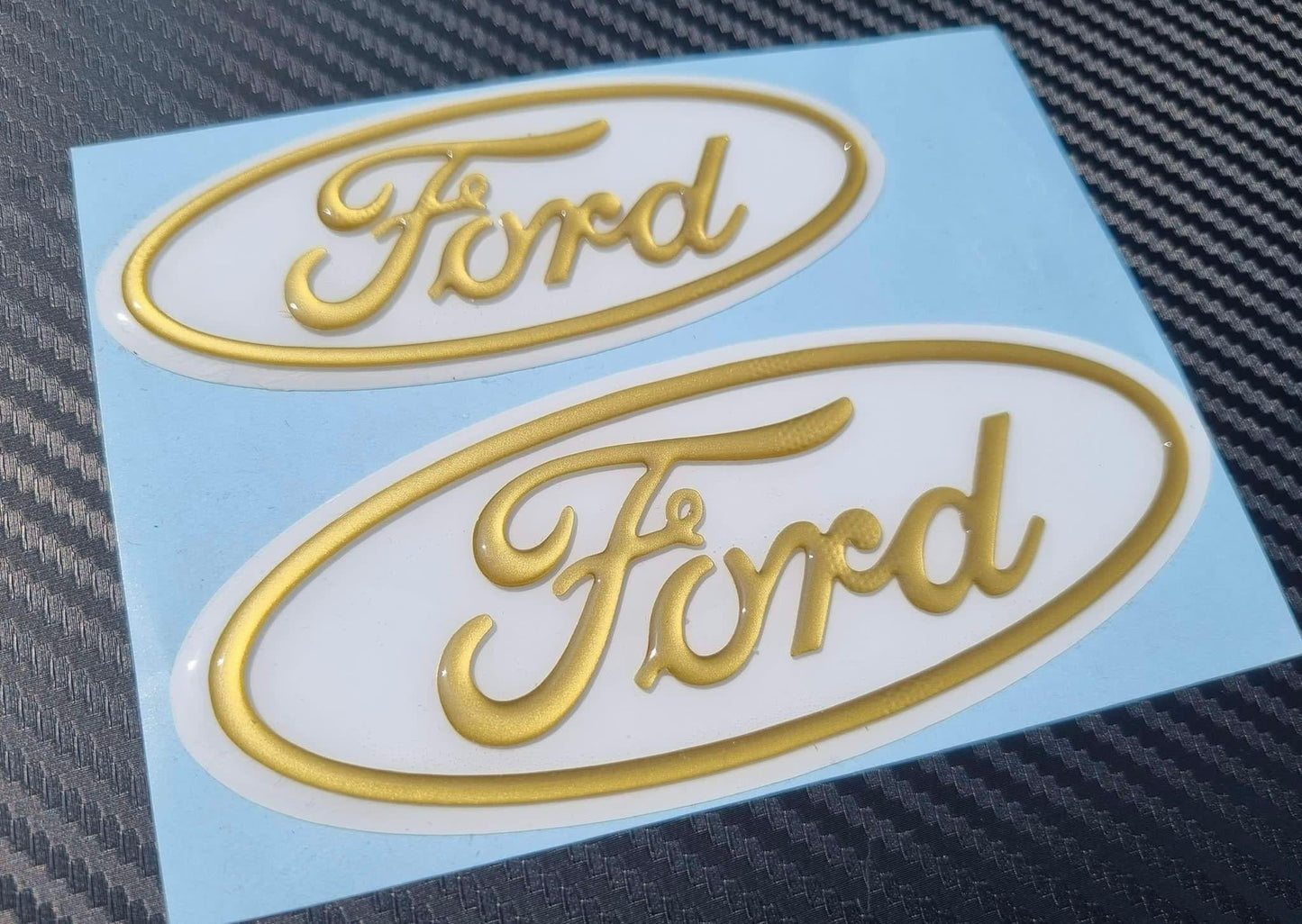 3D Ford TRANSIT Custom Gel Badges (front & back ONLY)