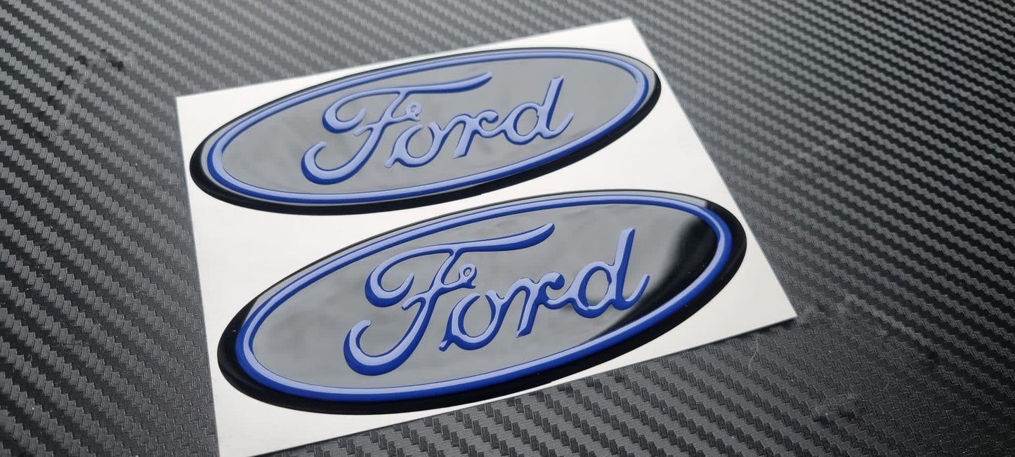 3D Ford TRANSIT Custom Gel Badges (front & back ONLY)