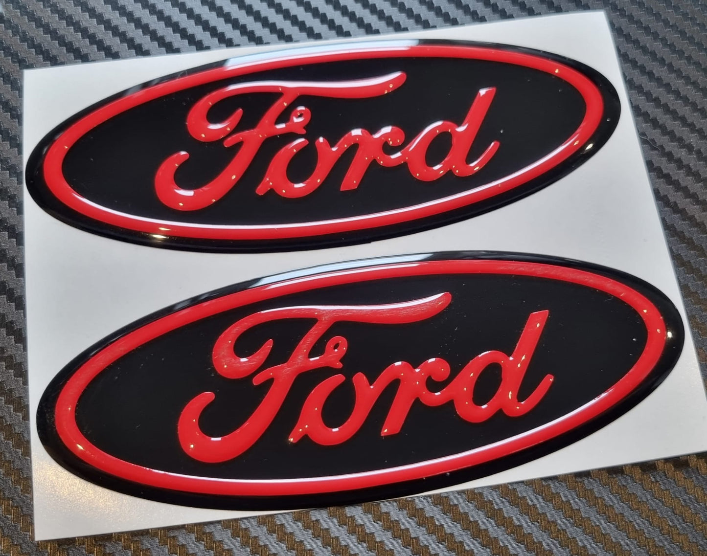 3D Ford TRANSIT Custom Gel Badges (front & back ONLY)