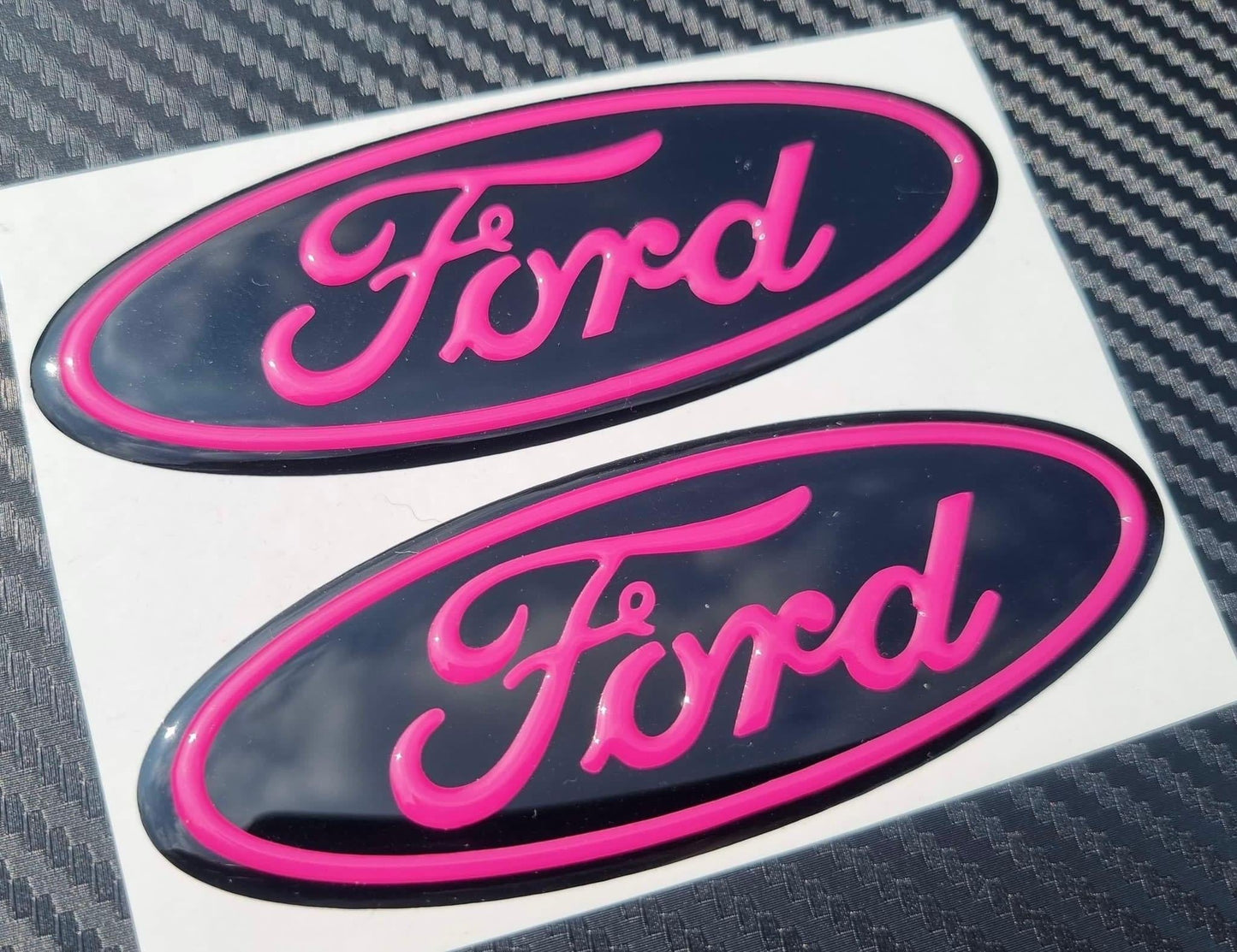 3D Ford TRANSIT Custom Gel Badges (front & back ONLY)