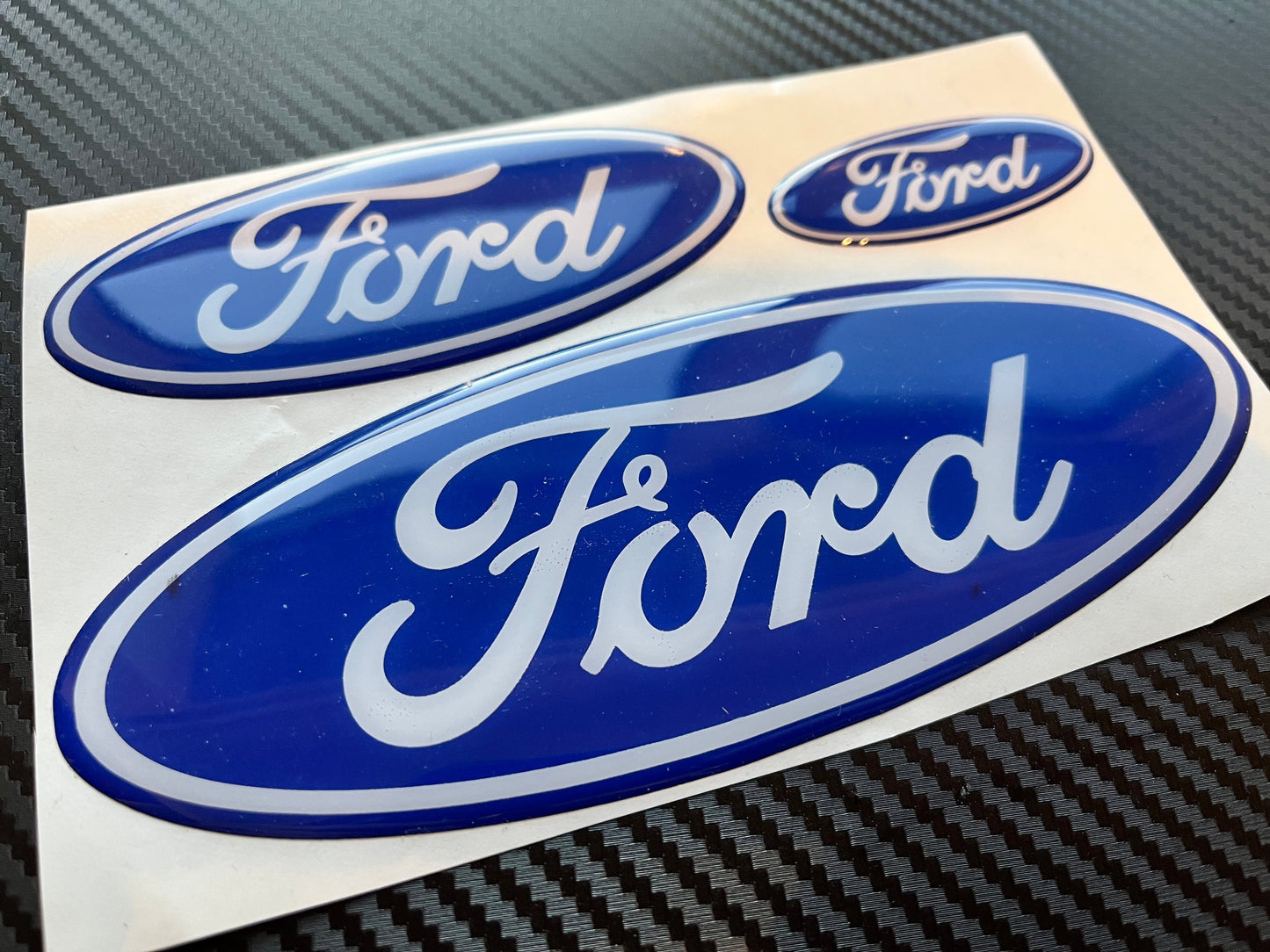 Ford TRANSIT Gel Badges (front, back & steering wheel)