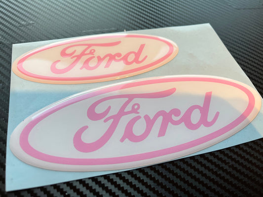Ford TRANSIT Custom Gel Badges (front & back ONLY)
