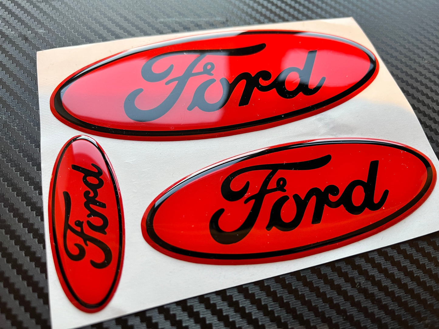 Ford TRANSIT Gel Badges (front, back & steering wheel)