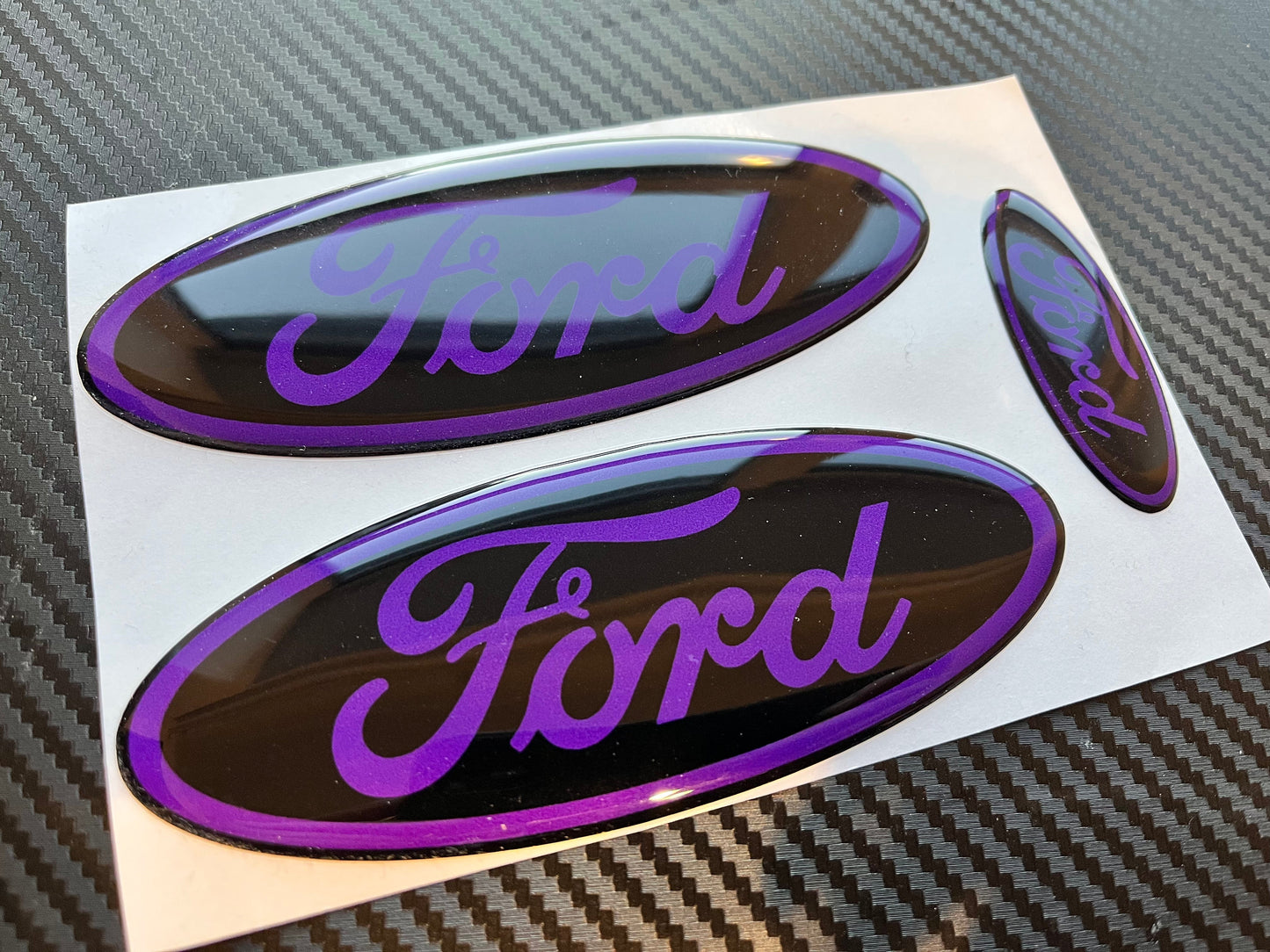 Ford TRANSIT Gel Badges (front, back & steering wheel)