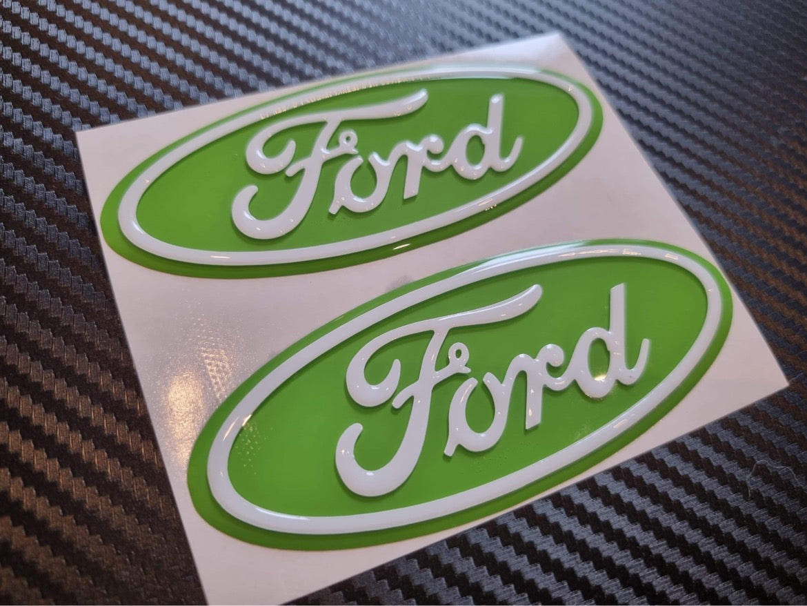 3D Ford TRANSIT Custom Gel Badges (front & back ONLY)