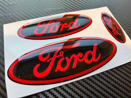 Ford TRANSIT Gel Badges (front, back & steering wheel)