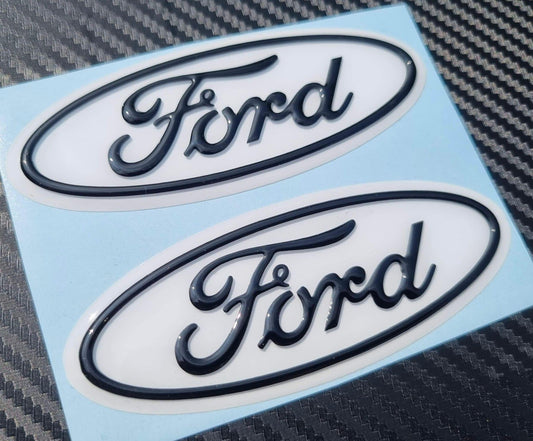 3D Ford TRANSIT Custom Gel Badges (front & back ONLY)