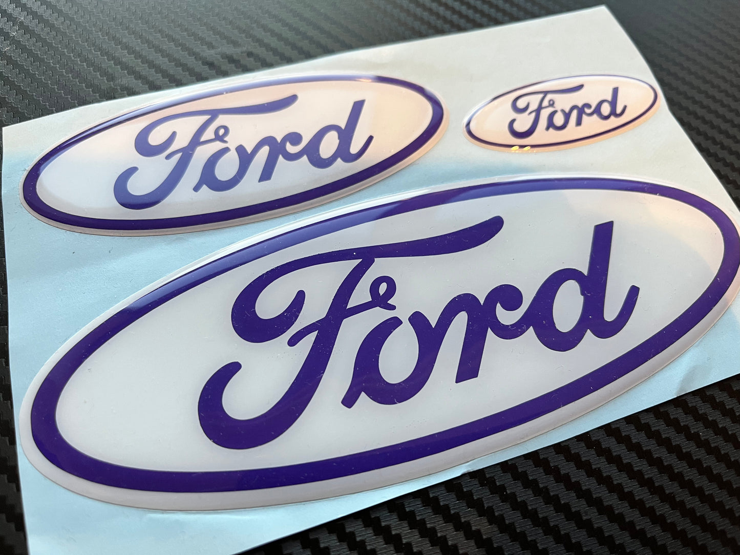 Ford Gel Badges (front, back & steering wheel)